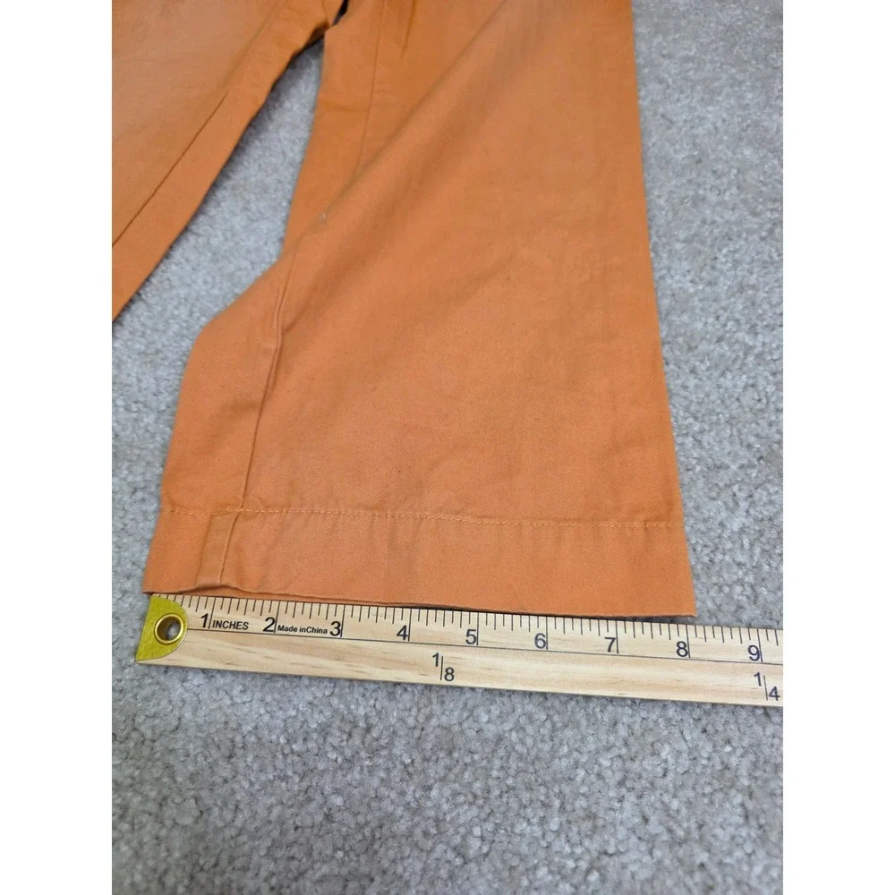 Gap Kids Relaxed Fit Chino Pants Orange Size 8 Regular NWT Adjustable Waist